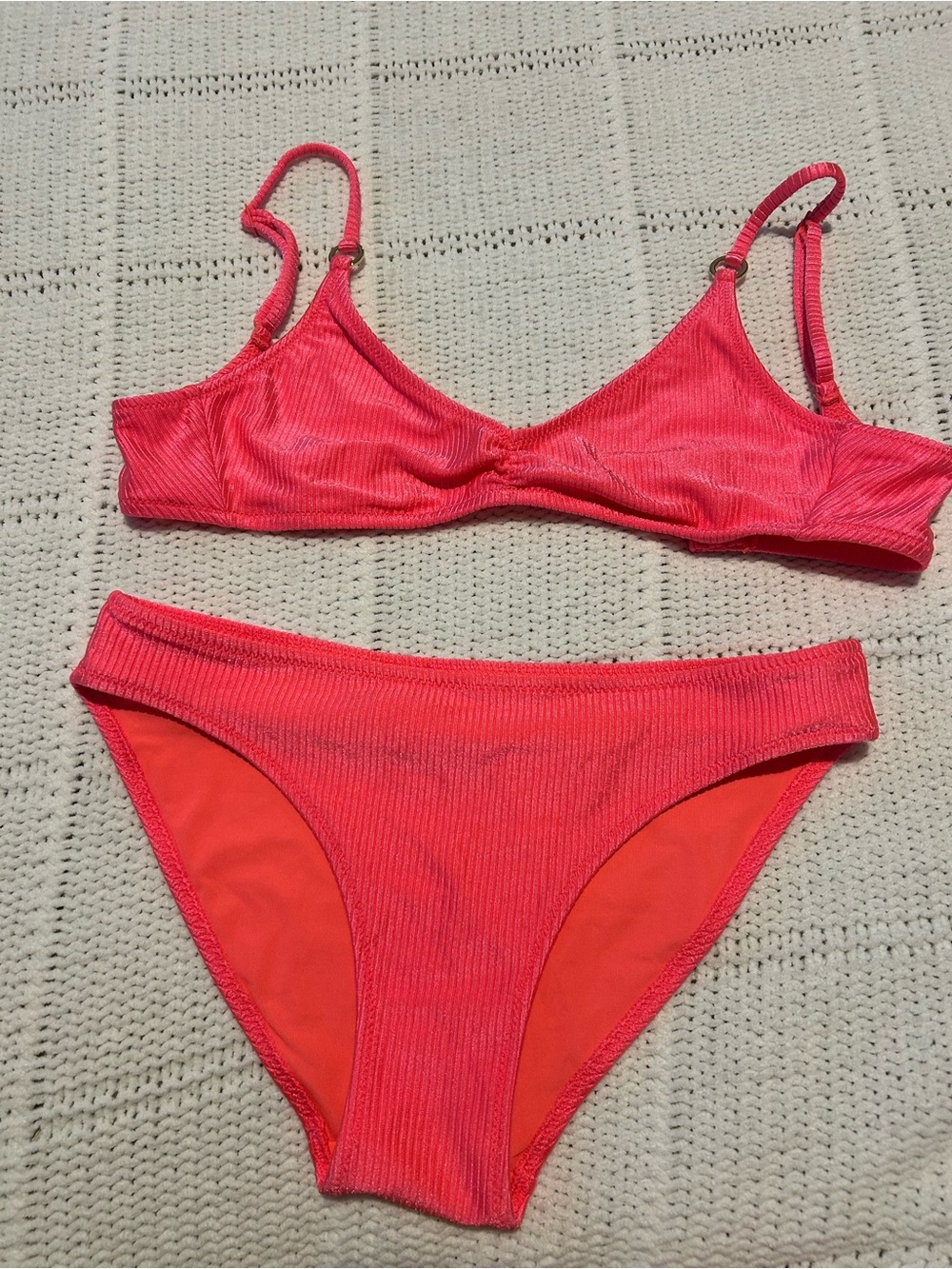 Aerie Women’s Neon Coral Bikini